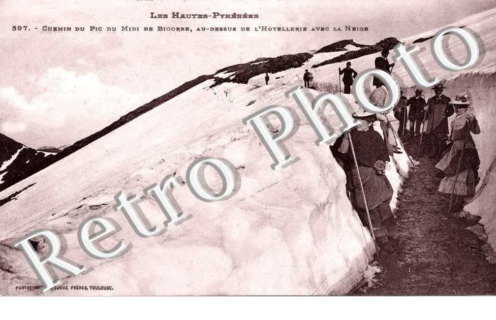 Chemin du Pic du Midi avec la Neige