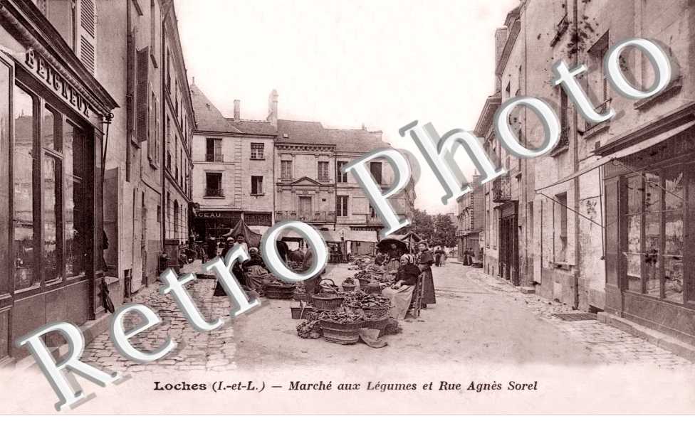 marche aux legumes et rue Agnes Sorel