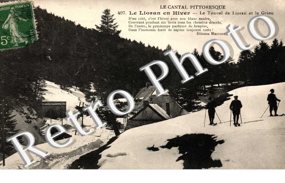 Le Lioran en hiver -  Le tunnel de Lioran et le Griou