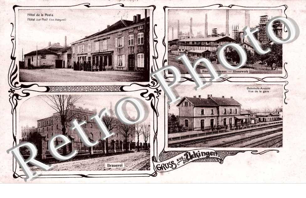 Hotel de la Poste, Hauts Fourneaux, Gare, Brauerei