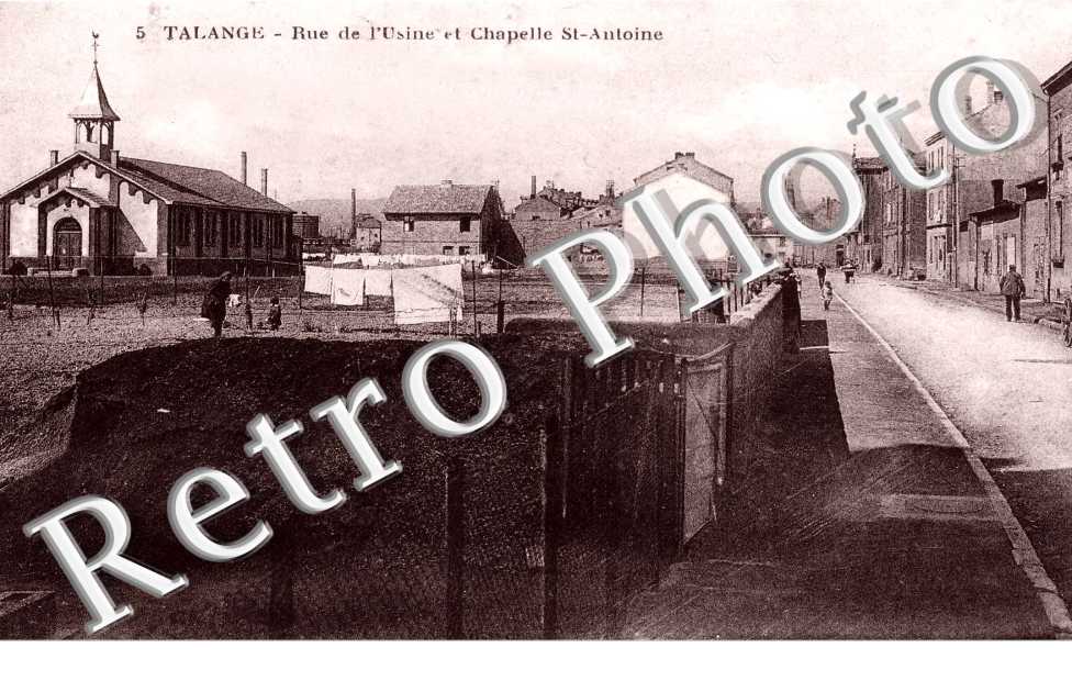 rue de l'usine et chapelle Saint Antoine