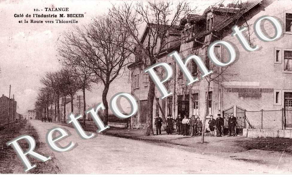 Cafe de l'Industrie M. Becker et la route de Thionville