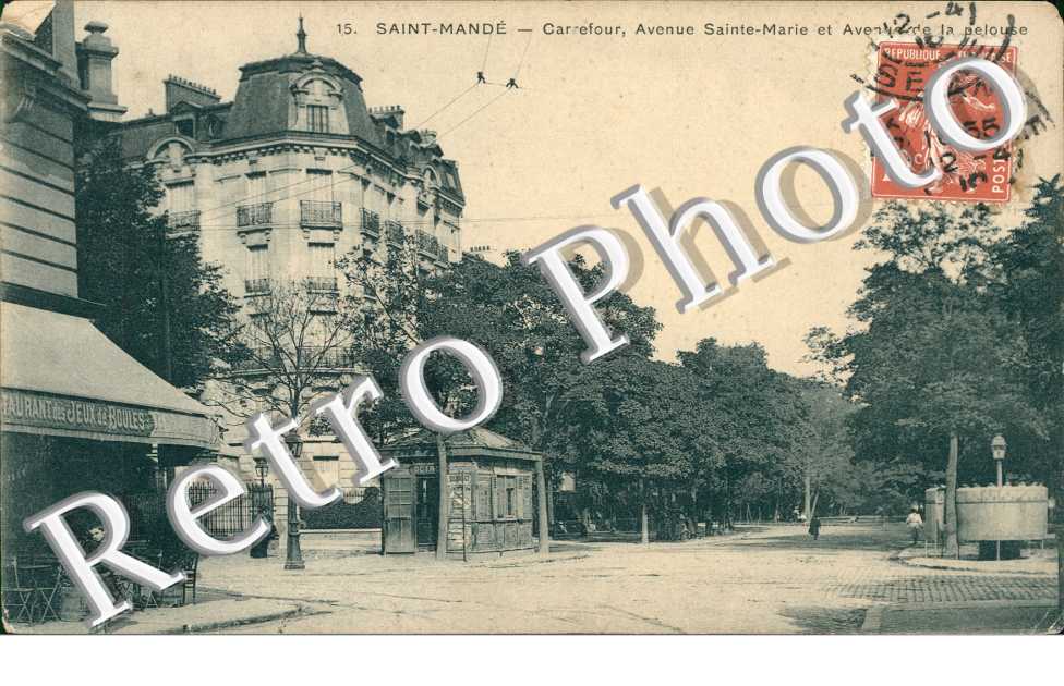 Saint-Mande, Carrefour, Avenue Sainte-Marie et Avenue de la Pelouse