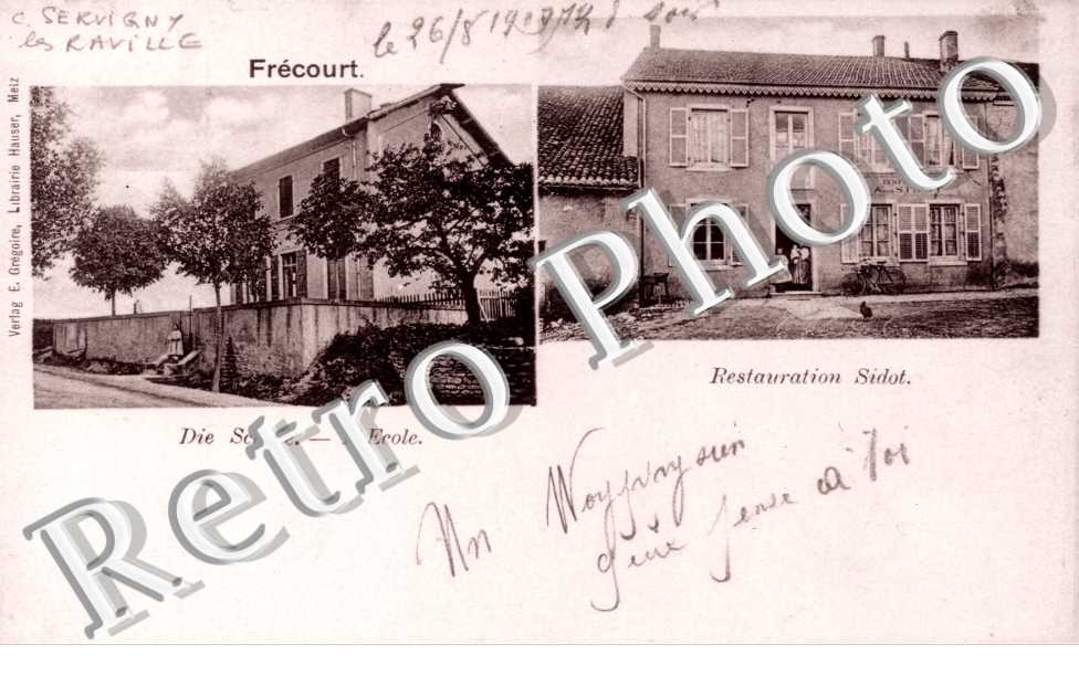 Frecourt  Restauration Sidot  l'ecole