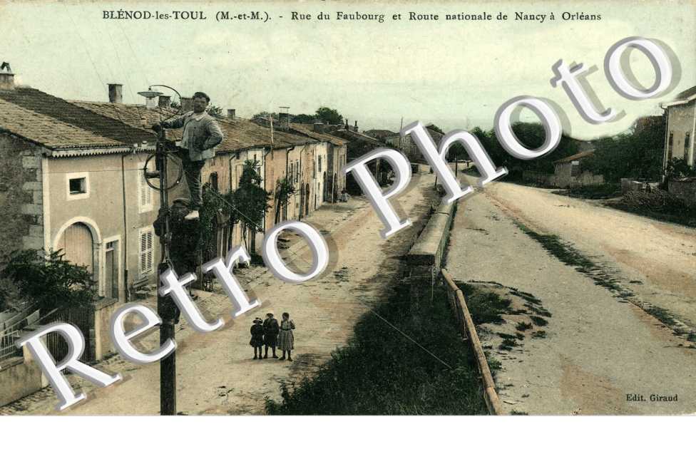 rue du faubourg et RN nancy a orleans