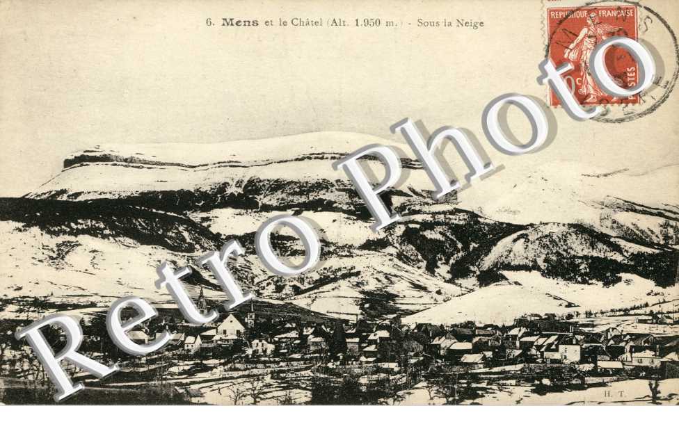 Vue generale et le Chatel sous la Neige