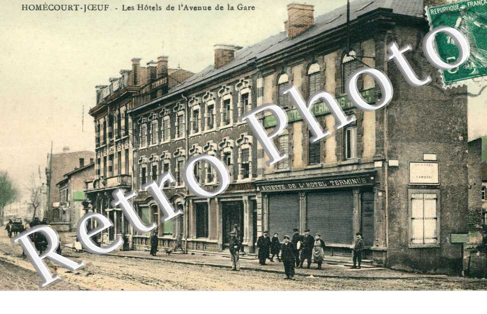 les hotels de l'Avenue de la Gare (couleur)