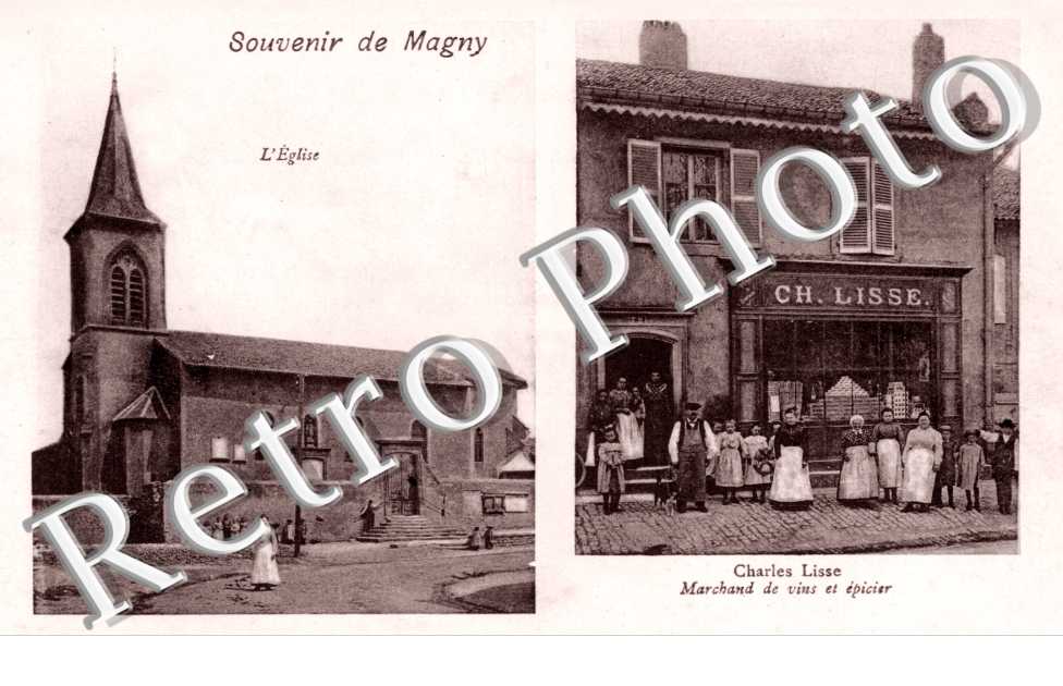 L'Eglise et Charles Lisse, Marchand de vins et epicier