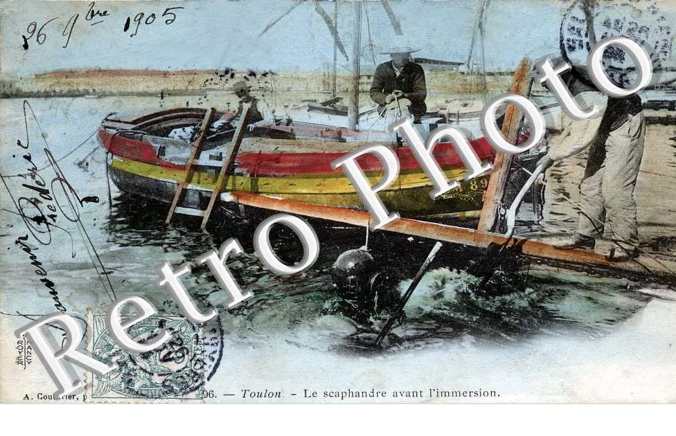 Le scaphandre avant l'immersion