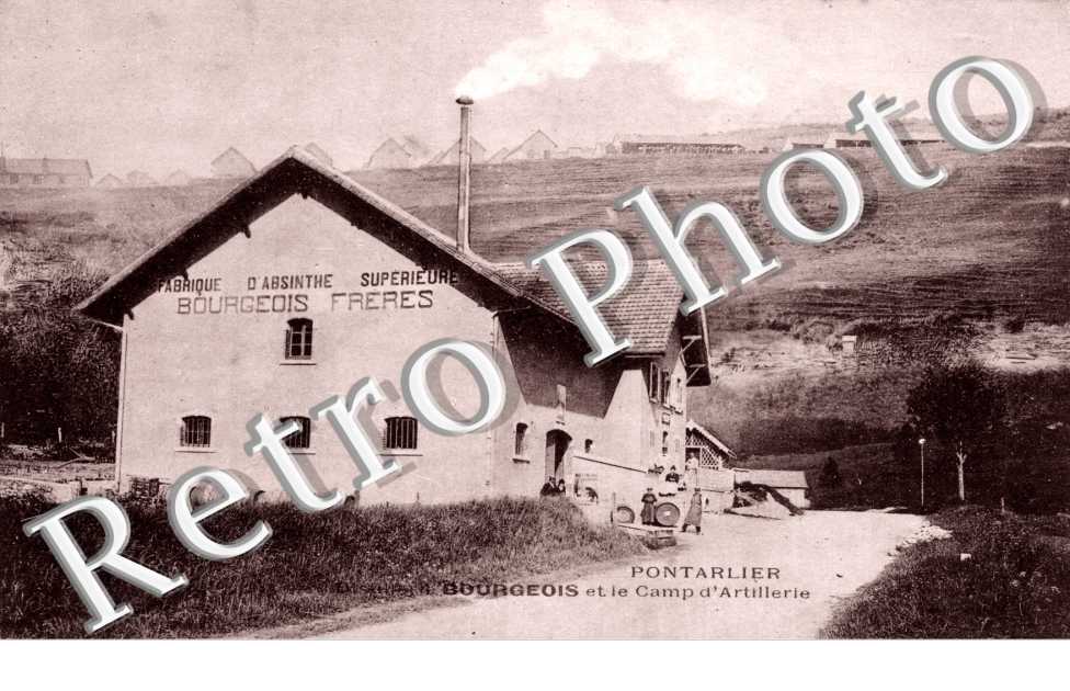 Fabrique d'Absinthe Bourgeois et le camp d'artillerie