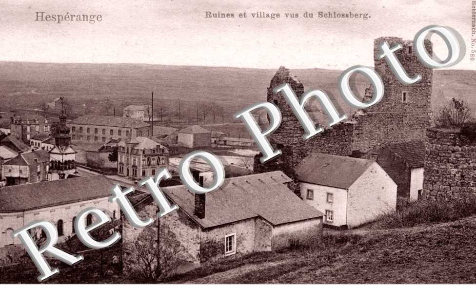 ruines et village vus du Schlossberg