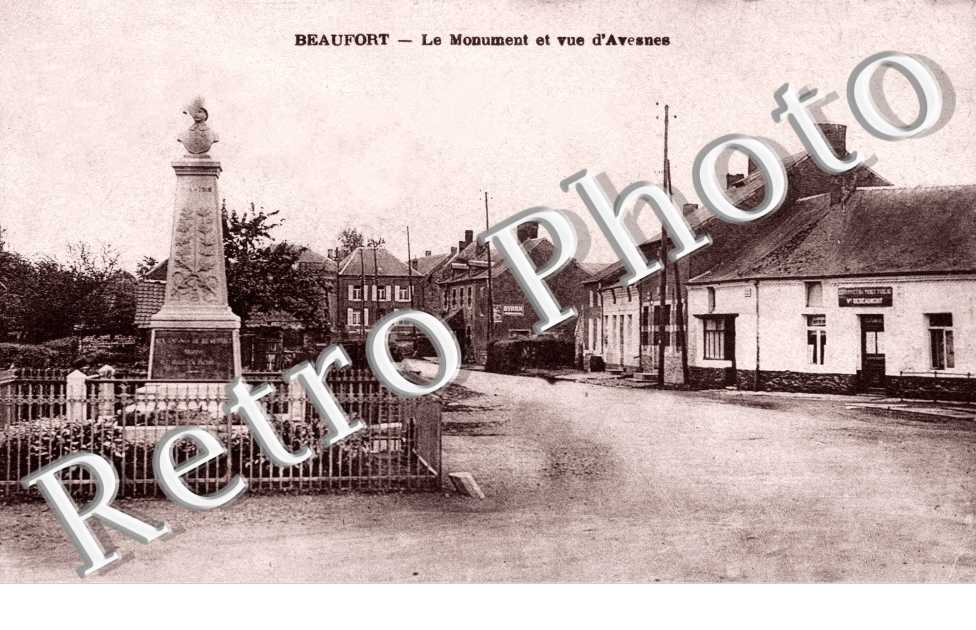 le monument et vue d'Avesnes