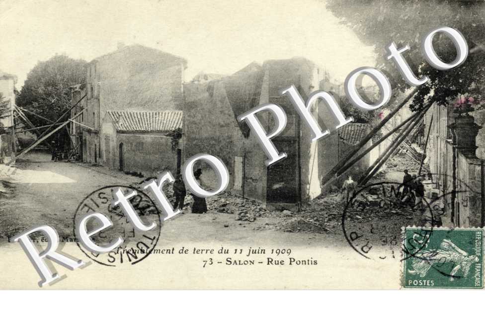 Rue Pontis  Tremblement de terre du 11 juin 1909