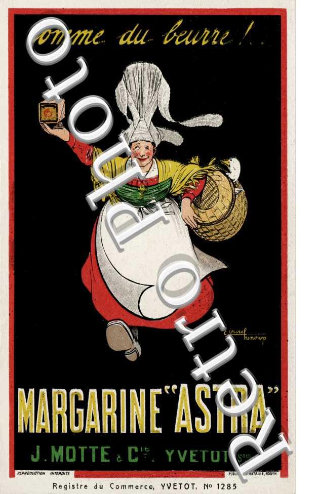 Comme du beurre Margarine Astra  J. Motte & Cie Yvetot (76)