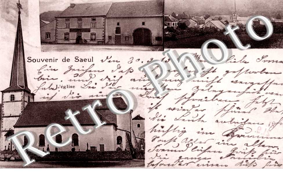 souvenir de Saeul Restaurant Gengler Soeurs Panorama  L'eglise