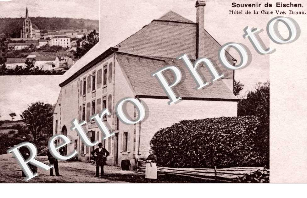 souvenir de Eischen Hotel de la gare Vve. Braun