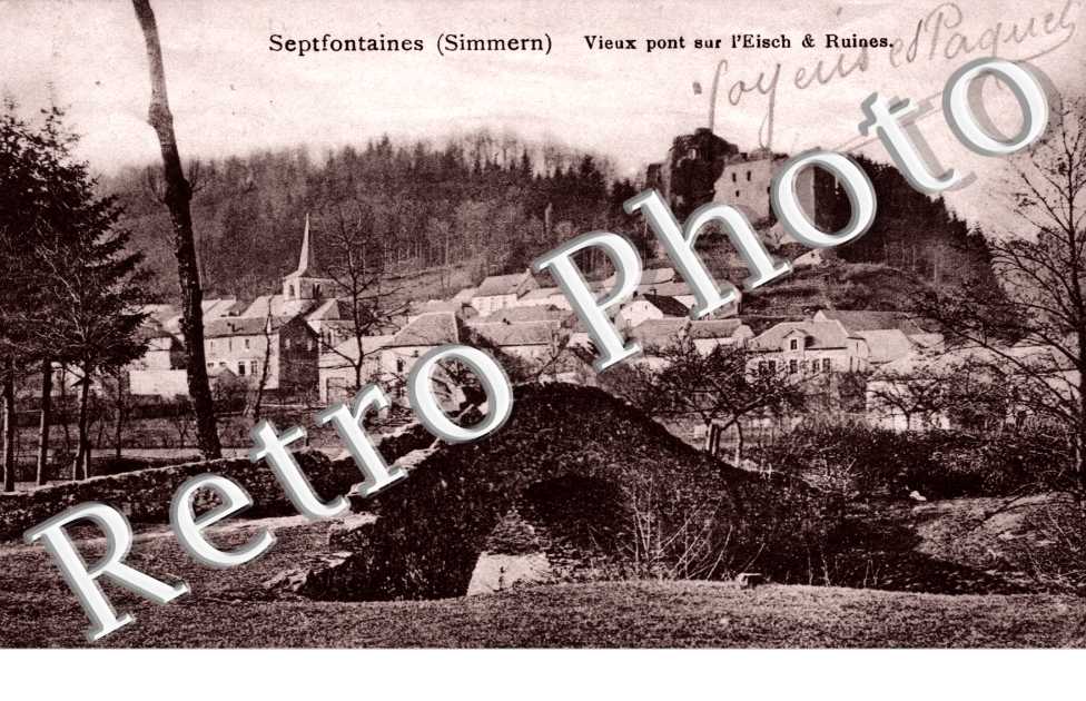 Vieux pont sur l'Eisch & ruines