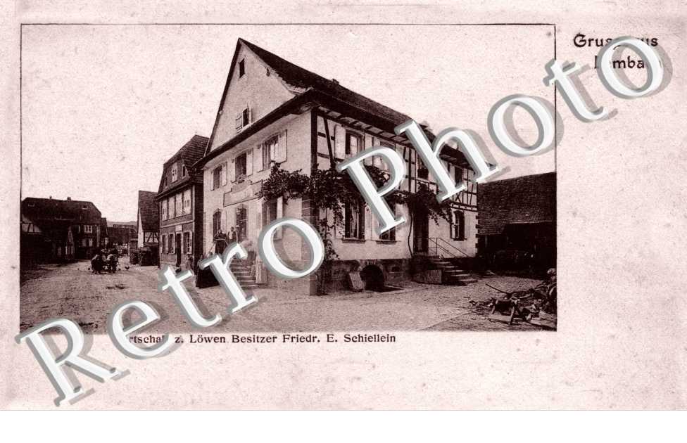 Wirtschaft z. Lowen Besitzer Friedr. E. Schiellein