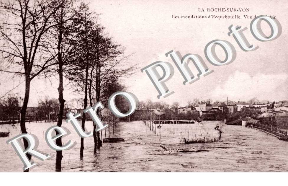 les inondations d'Ecquebouille. Vue de Bel-Air