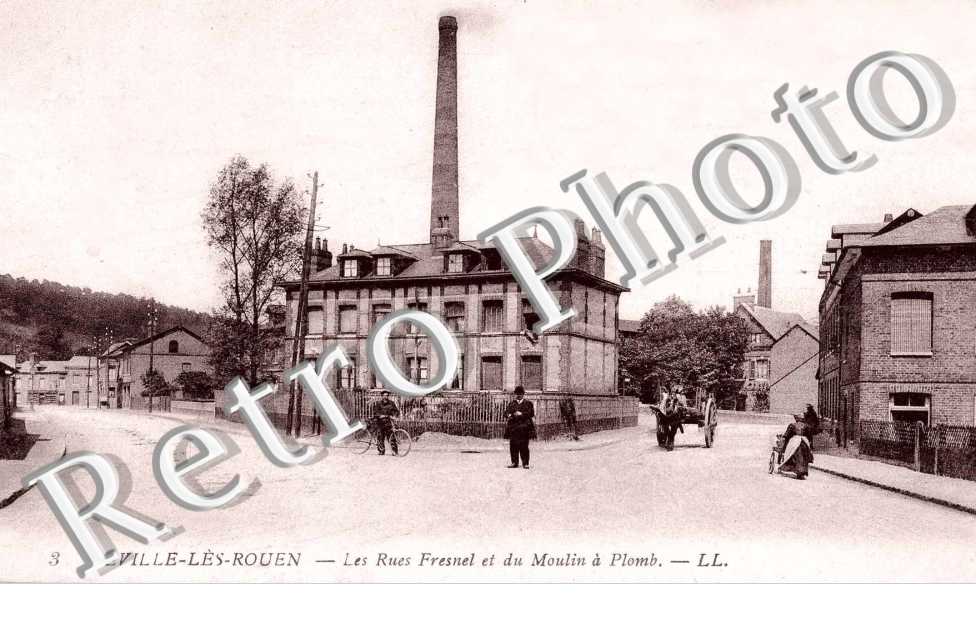 Les rues Fresnel et du moulin a plomb