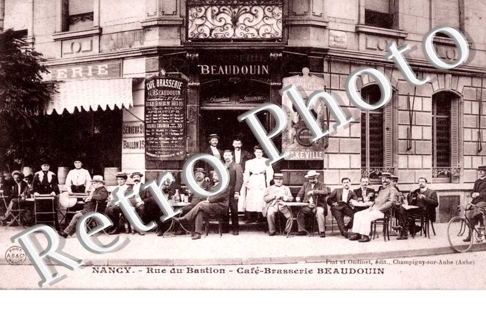 Faubourg des Trois Maisons. Rue du Bastion Cafe Brasserie Beaudoin