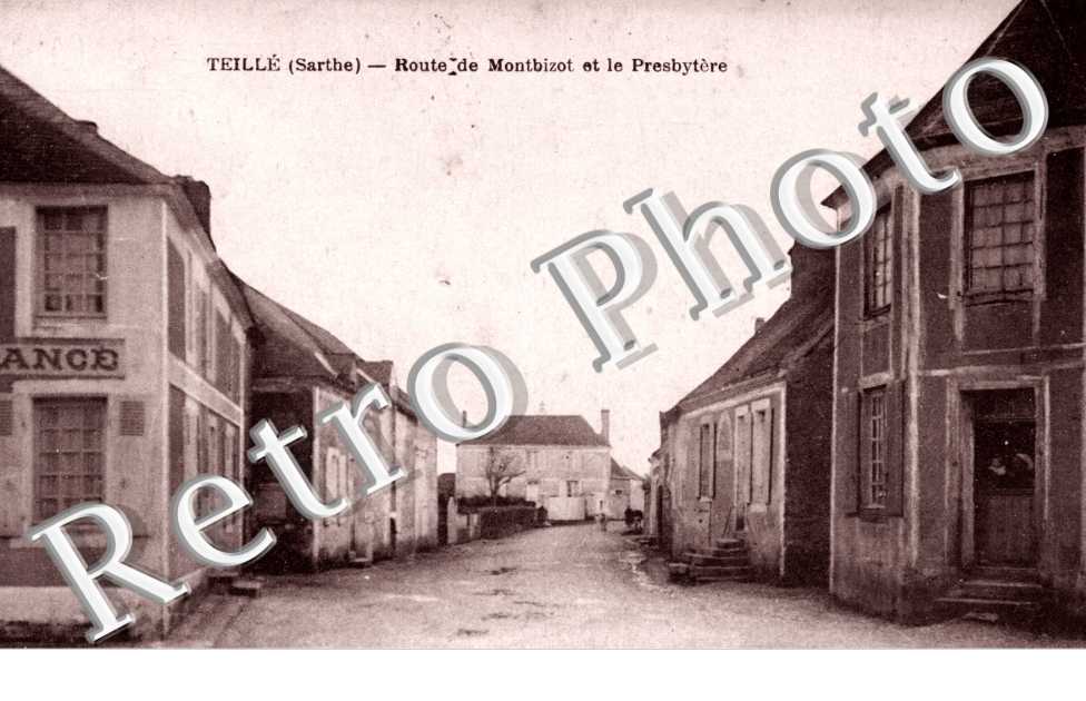 Route de Montbizot et le presbytere