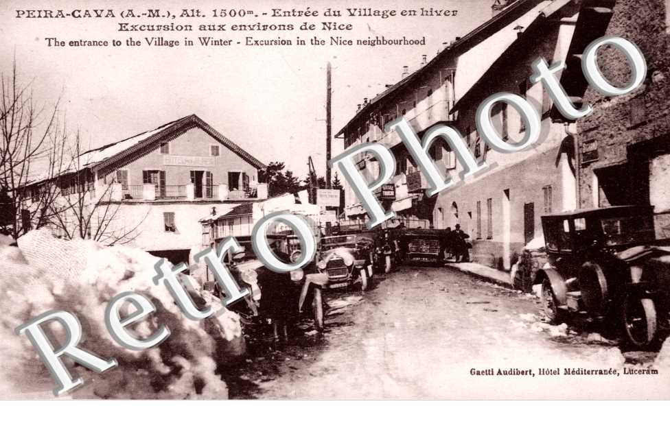 Entree du village en hiver