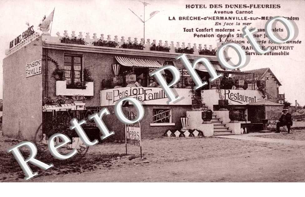 HOTEL DES DUNES-FLEURIES avenue carnot LA BRECHE-D'HERMANVILLE-SUR-MER pension de famille