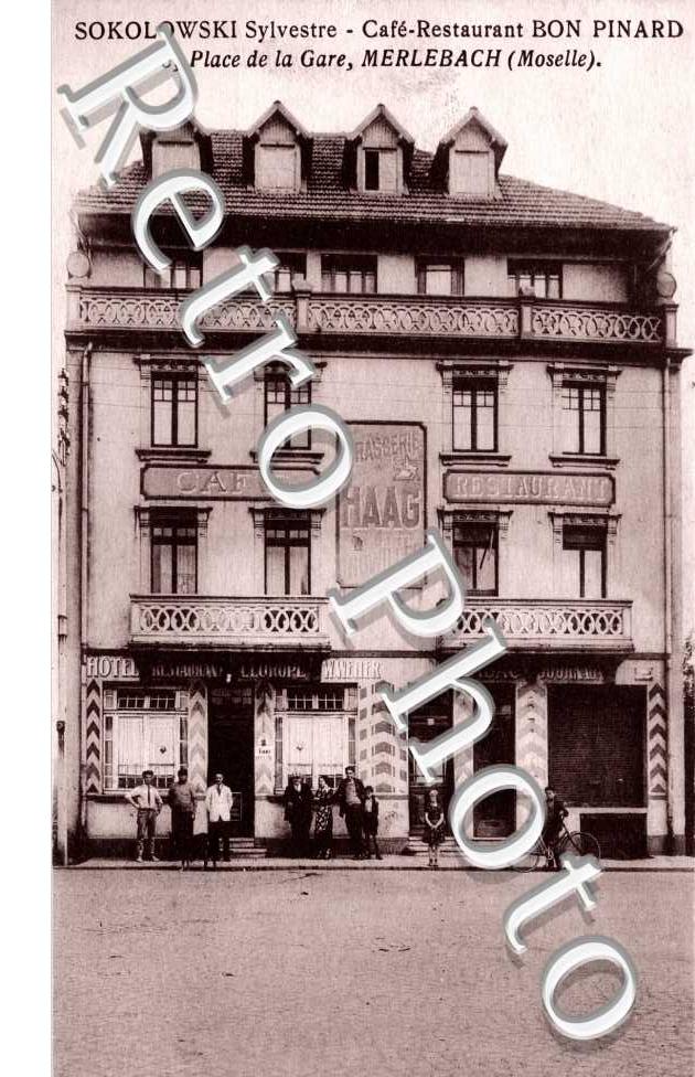SOKOLOWSKI Sylvestre  café restaurant Bon Pinard 35 place de la gare