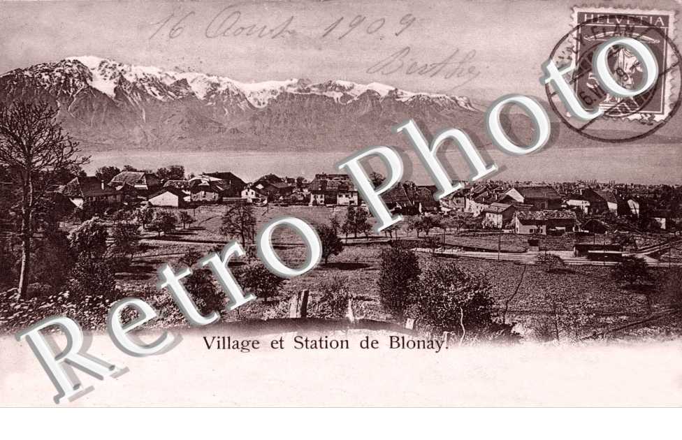 Village et station de Blonay