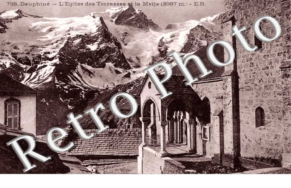 l'Eglise des Terrasses et la Meije