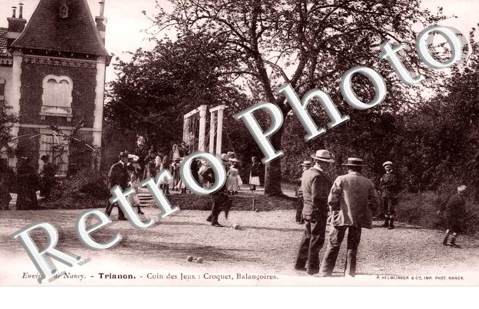 Trianon, Coin des Jeux, Croquet et balancoires