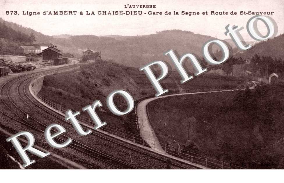 Gare de la Sagne et route de Saint Sauveur