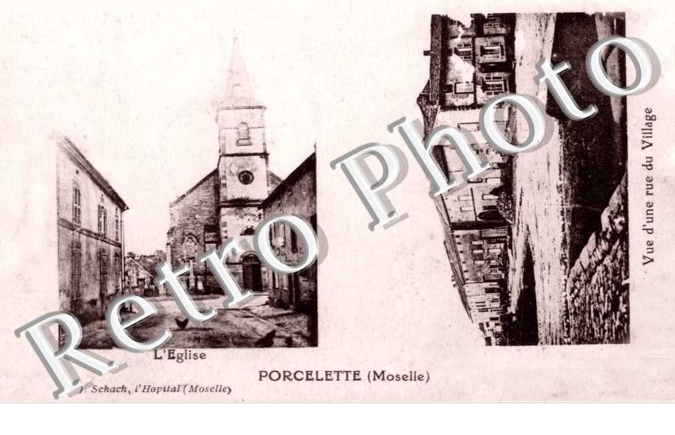 Eglise - vue d'une rue du village