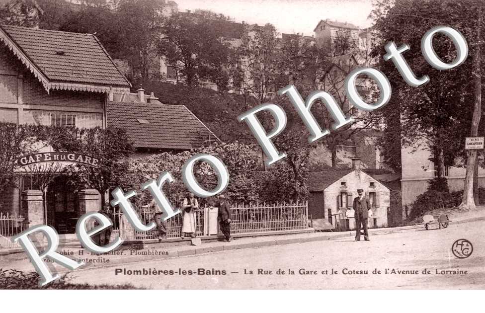 la Rue de la Gare et le Coteau de l'Avenue de Lorraine
