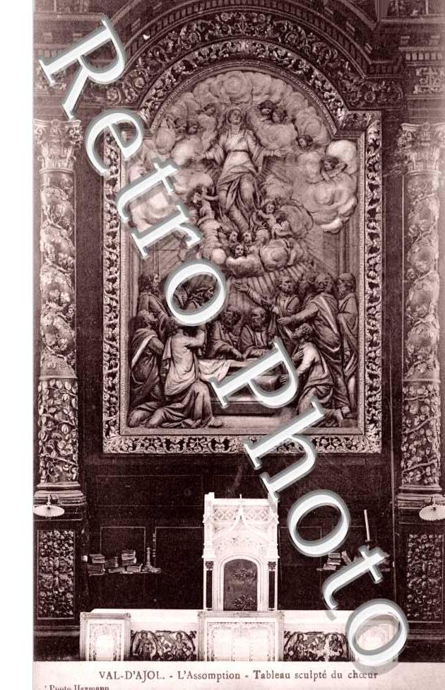 L'Assomption, Tableau sculpte du choeur