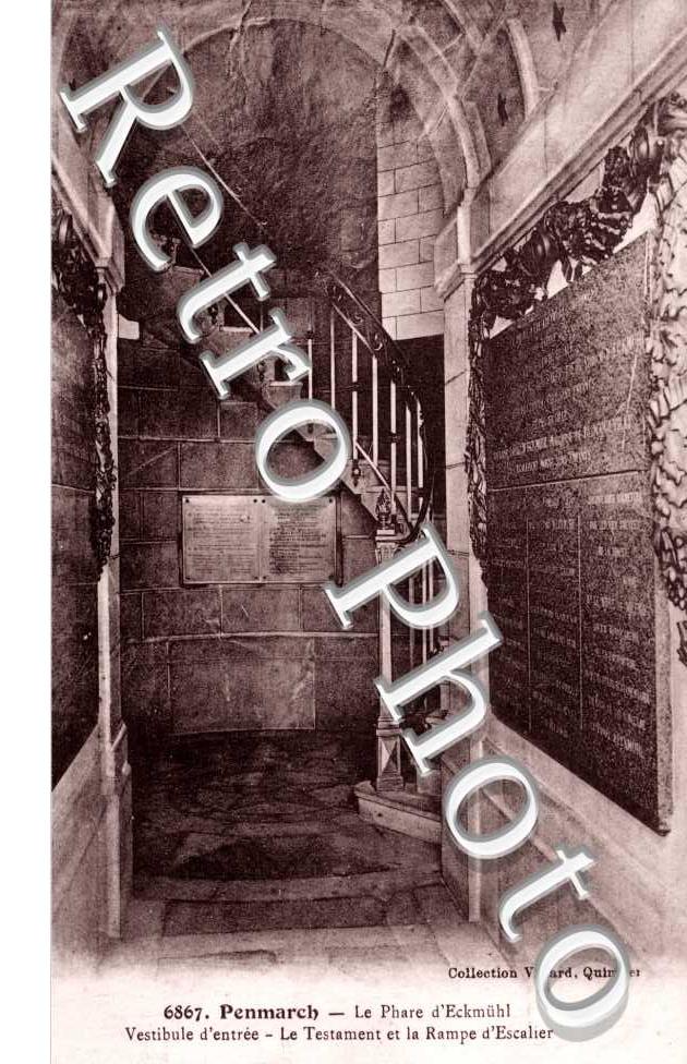 Le Phare d'Eckmuhl, Vestibule d'entree, le Testament et la Rampe d'escalier