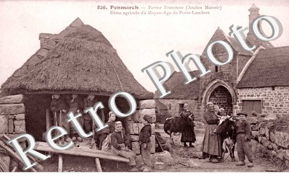 ferme bretonne (ancien manoir) dime agricole du moyen age de portz lambert