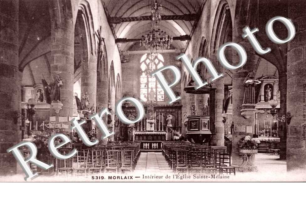 Interieur de l'Eglise Sainte Melaine