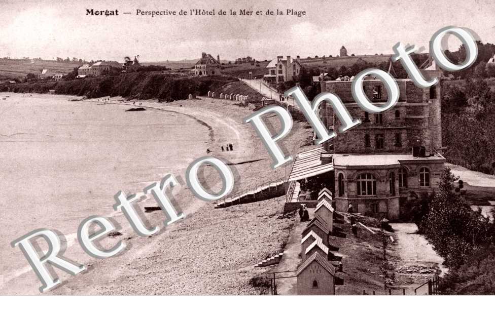 Perspective de l'Hotel de la Mer et de la plage