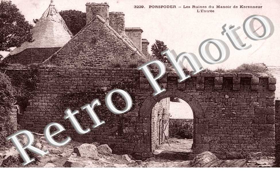 ruines du manoir de Keren neur, l'entree