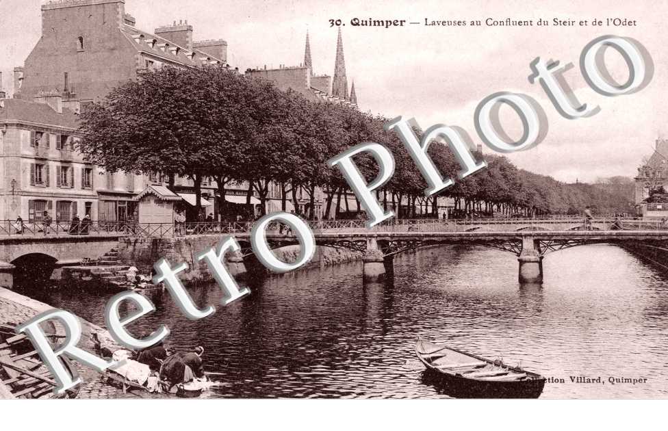 Laveuses au confluent du Steir et de l'Odet
