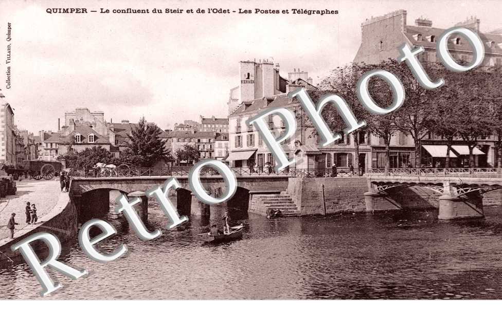 Le Confluent du Steir et de l'Odet, les Postes et Telegraphes