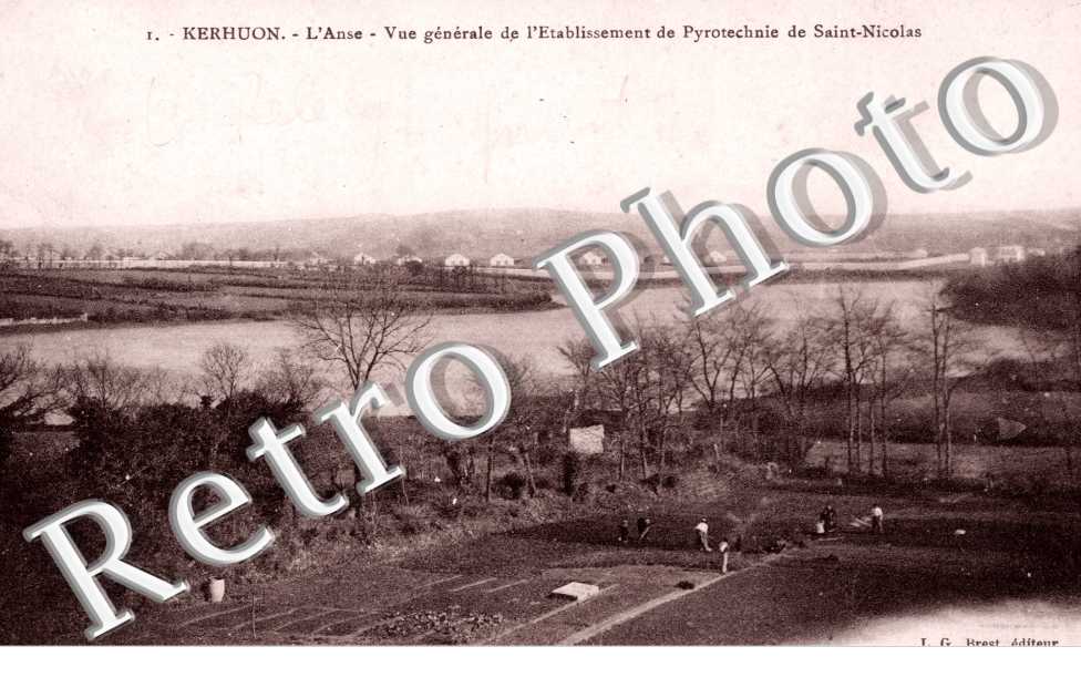 KERHUON. vue generale de l'Etablissement de Pyrotechnie de Saint Nicolas