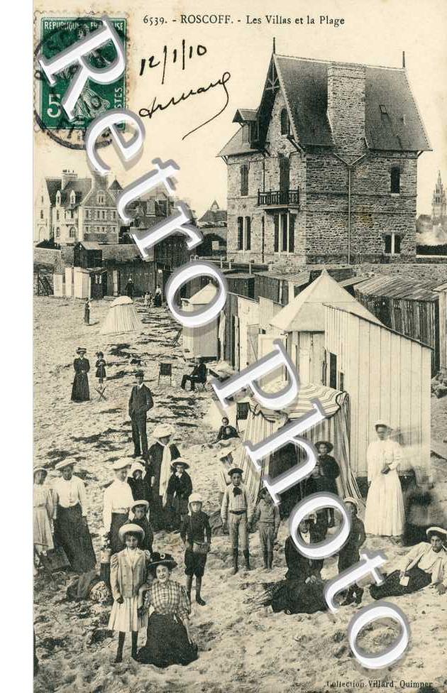les villas et la plage