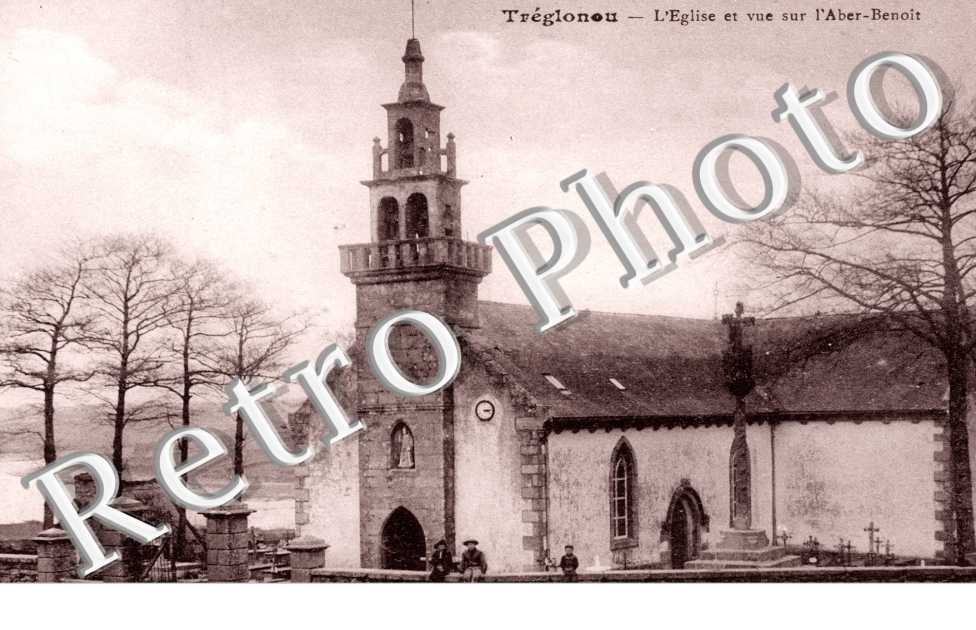 l'Eglise et Vue sur l'Aber-Benoit