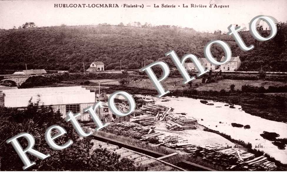 HUELGOAT-LOCMARIA  -  La Scierie, la Riviere d'Argent
