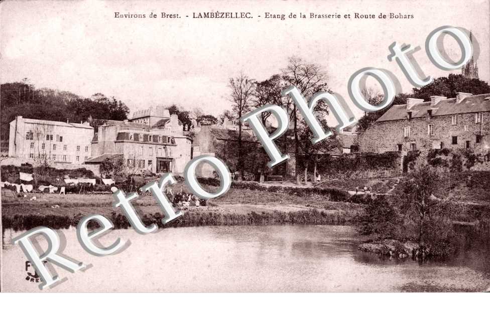 etang de la brasserie et route de Bohars
