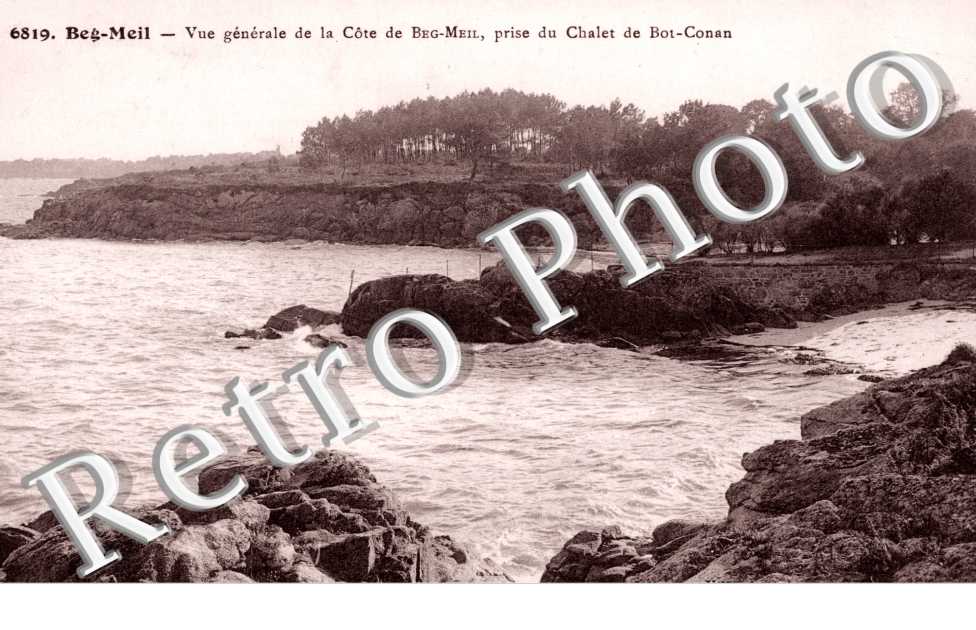 Vue Generale de la Cote de Beg-Meil prise du Chalet de Bot-Conan