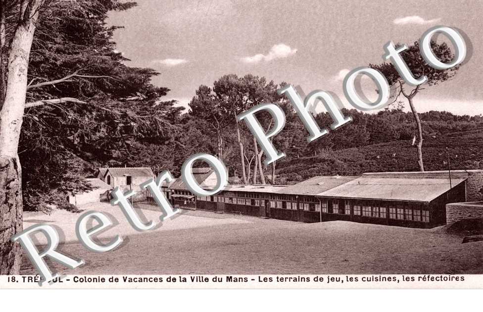 Treboul, Colonie de vacances de la Ville du Mans - Terrains de Jeux, cuisines, réfectoires